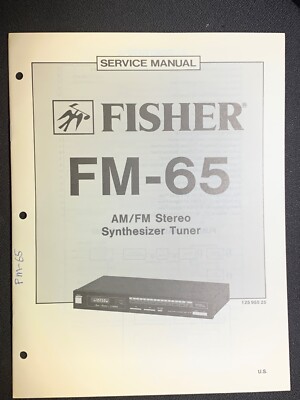 Fisher FM-65 Service AM/FM Stereo Synthesizer Tuner Original-image
