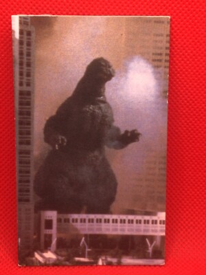 King Gidorah Godzilla card 4inch Barcode Battler vintage  No.76 rare TOHO-image