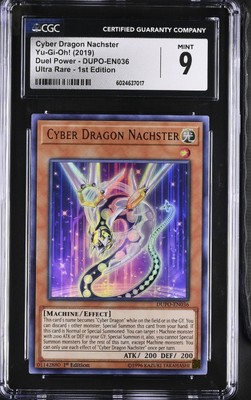 Cyber Dragon Nachster *CGC MINT 9* POP 1 *DUPO-EN036** Ultra Rare *2019* Yugioh-image