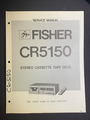 Fisher CR-5150 Service Manual Stereo Cassette Tape Deck Original-image