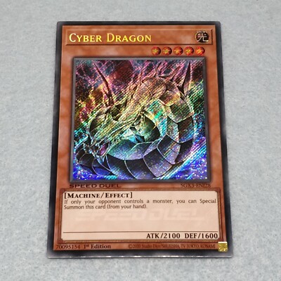 Yugioh Cyber Dragon SGX3 1st Edition Secret Rare Card NM-image