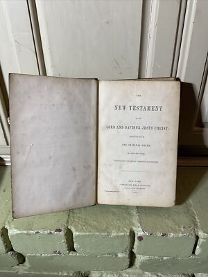 The New Testament Of Our Lord And Saviour Jesus Christ Published in 1866 -image