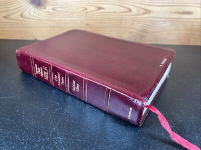 Thompson Chain-Reference Bible (NIV) (1983 Burgundy Leather, Imprinted, Tabs)-image