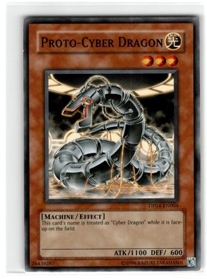 Yu-Gi-Oh! Proto-Cyber Dragon Common DP04-EN004 Moderately Played Unlimited-image