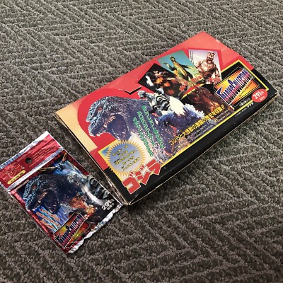 1995 (EMPTY BOX & WRAPPER) Godzilla Trading Collection AMADA CARD Toho JAPAN Toy-image