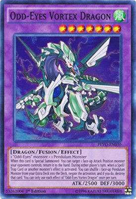 Yugioh - Odd-Eyes Vortex Dragon - PEVO-EN030 - Super Rare 1st Edition - NM-image