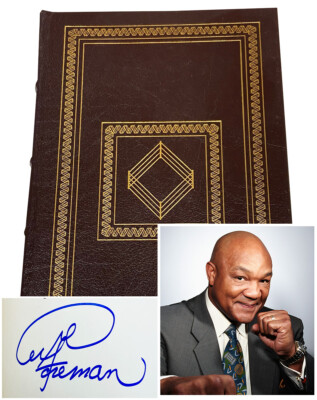 Easton Press BY GEORGE Foreman Signed First Numbered Limited Edition  431/1,800-image
