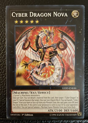 Yugioh TCG Cyber Dragon Nova LEDD-ENB30 1st Edition NM-LP *Free Ship Canada-image