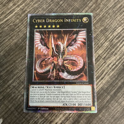 Cyber Dragon Infinity (Quarter Century Secret Rare) RA04-EN068 1st Edition LP/NM-image