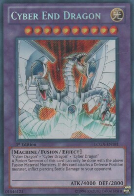 Cyber End Dragon - LCGX-EN181 - Secret Rare - 1st Edition x1 - Moderately Played-image