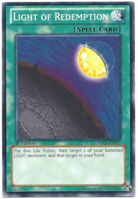 3 x Light of Redemption - SDCR-EN027 - Common - 1st Edition Near Mint, English-image