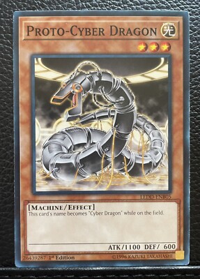 Yugioh TCG Proto-Cyber Dragon LEDD-ENB05 1st Edition NM *Free Ship Canada-image