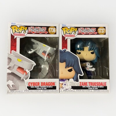 Lot Of 2 - Funko Pop! Yu-Gi-Oh Cyber Dragon Vinyl Figure #1736 / Zane Truesdale-image