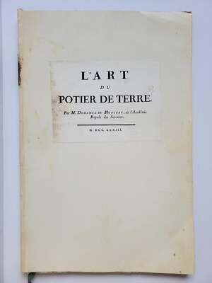 Henri-Louis Duhamel du Monceau / DESCRIPTIONS DES ARTS ET MÉTIERS L'ART DU-image