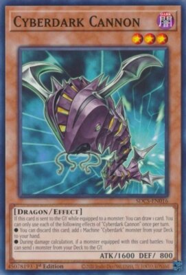 Cyberdark Cannon - SDCS-EN016 - Common - 1st Edition x3 - Near Mint-image