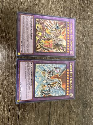 Yugioh Cyber End Dragon Cyberdark End Dragon Misprint Set SDCS-EN041 EN044-image