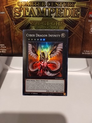  Cyber Dragon Infinity 1st Edition Super Rare RA04-EN068 Yu-Gi-Oh!-image