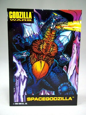 Rare Vintage 1995 Trendmasters Godzilla Wars Space Godzilla Toy Collector Card-image