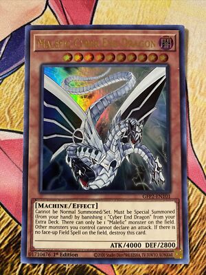 (GFP2) Yugioh GFP2-EN101 Malefic Cyber End Dragon ULTRA RARE NM 1ST-image