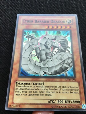 Yu-Gi-Oh! Cyber Barrier Dragon - SOI-EN006 - Super Rare Unlimited LP-image