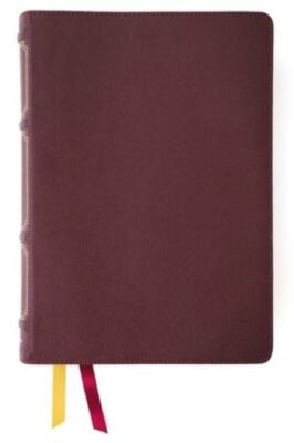 NKJV, Thompson Chain-Reference Bible, Genuine Leather, Calfskin, Burgundy, Red L-image