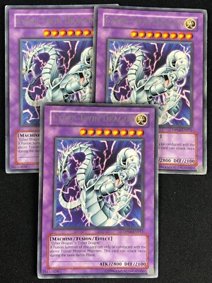 YUGIOH CYBER TEN DRAGON DP04-EN011 RARE X3 (MP)-image