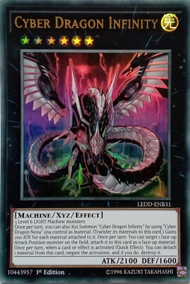 LEDD-ENB31 CYBER DRAGON INFINITY ULTRA RARE 1ST EDITION YuGiOh CARD-image