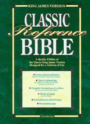 KJV Classic Reference Black Bonded Leather, zondervan-publishing, Very Good Book-image