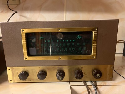 Mint The Fisher 70-RT FM/AM Superhederodyne Tube Tuner Receiver 1954-image