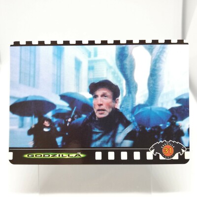 No.31 Godzilla Hollywood movie Card Japan TOHO 1998 BANDAI MADE in JAPAN TCG-image