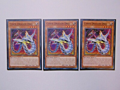 Cyber Dragon Drei LEDD-ENB03 1st Edition x3 Playset-image