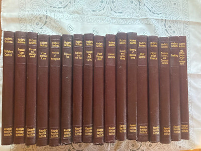Alexander Hamilton Institute Modern Business Leather Book Set 17 Volumes 1961-image