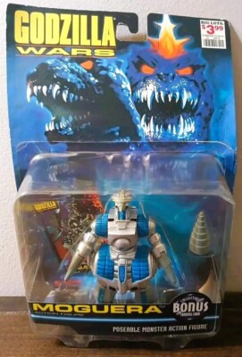 🔵🔥 TRENDMASTERS GODZILLA WARS MOGUERA SEALED + TRADING CARD Spacegodzilla TOHO-image