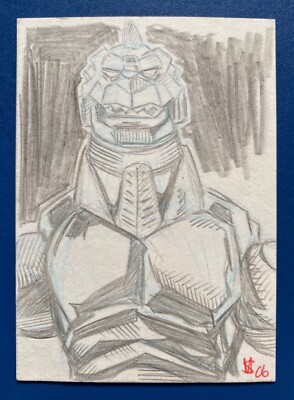 2006 GODZILLA KING OF THE MONSTERS - SKETCH by MEL SMITH of Mechagodzilla-image