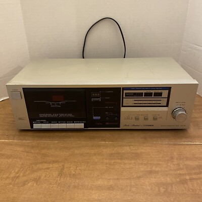 Vintage Fisher CR-35 Studio Standard Stereo Cassette Deck Silver For Parts/Repai-image