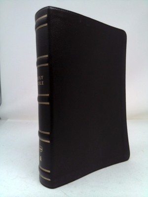 Nkjv, Single-Column Wide-Margin Reference Bible, Genuine Leather, Black, Red...-image