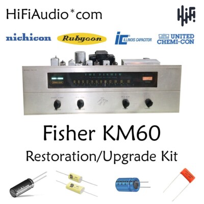 Fisher KM-60 tuner restoration recap repair upgrade rebuild kit-image