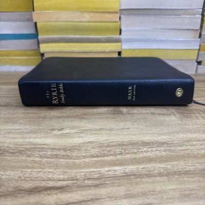 Ryrie Study Bible NASB Red Letter Genuine Leather 2012 Unmarked Thumb Indexed-image