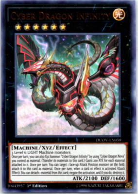 Cyber Dragon Infinity - DUOV-EN059 - Ultra Rare - 1st Edition Yugioh-image