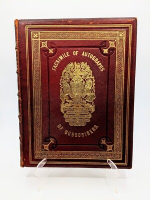 1880 Antique Rare Book Of Noblemen Gentlemen In Great Britain Ireland Autographs-image