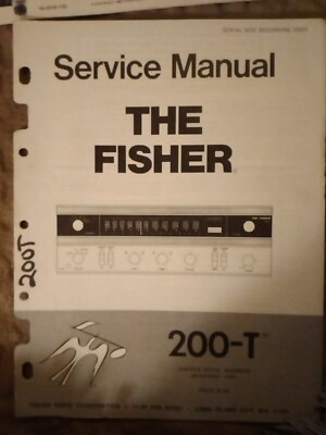 Fisher 200-T Service Manual AM-FM Stereo Receiver Original-image