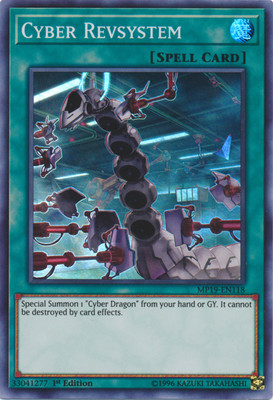 Cyber Revsystem [MP19-EN118] Super Rare Lightly Played Unlimited-image