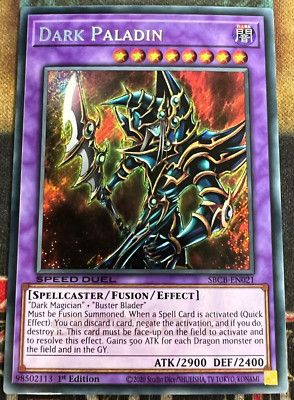 Yugioh Dark Paladin SBCB-EN021 SECRET RARE HOLOFOIL - 1st Edition Near Mint-image