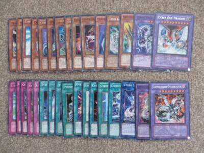 YuGiOh! Cyber Dragon Deck Builder Card Set - Chimeratech Overdragon/Rampage/End-image