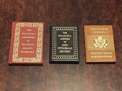 Limited Edition Copies Of The Inaugural Addresses Of JFK, FDR, And Eisenhower-image