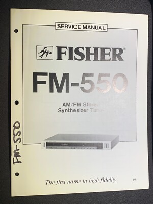 Fisher FM-550 Service AM/FM Stereo Synthesizer Tuner Original-image