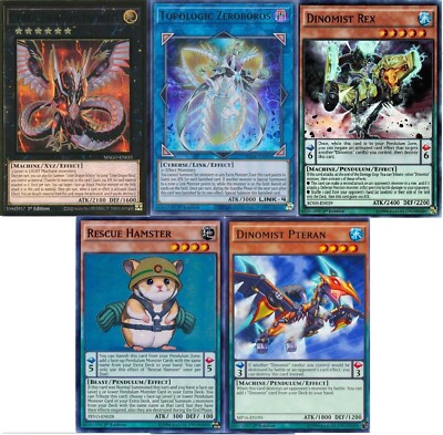 Yugioh Dinomist Budget Deck - Cyber Dragon Infinity - Rescue Hamster -  55 Cards-image
