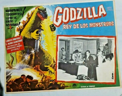 Vintage Godzilla The king of monsters Lobby Card Genuine 1956-image