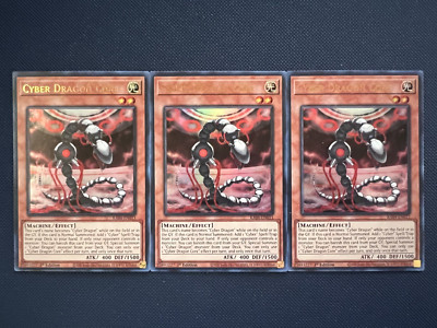 3x Yugioh Cyber Dragon Core RA04-EN013 Ultra Rare 1st Edition NM-image