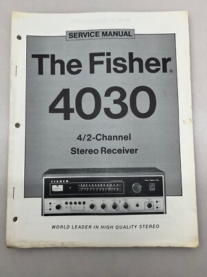 Fisher 4030 Original Service Manual Free Shipping-image